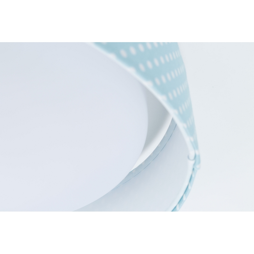 LED Børne loftlampe GALAXY KIDS LED/24W/230V prikker turkis/hvid