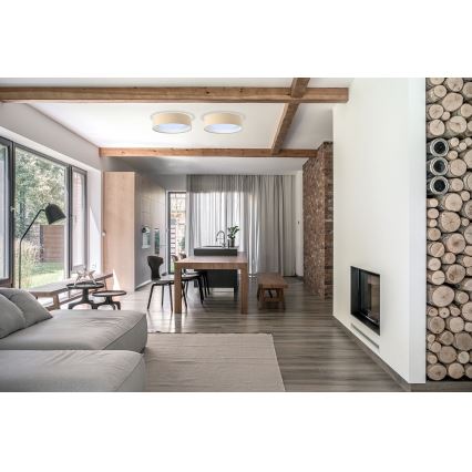 LED-loftlampe GALAXY LED/24W/230V Ø 44 cm beige/hvid