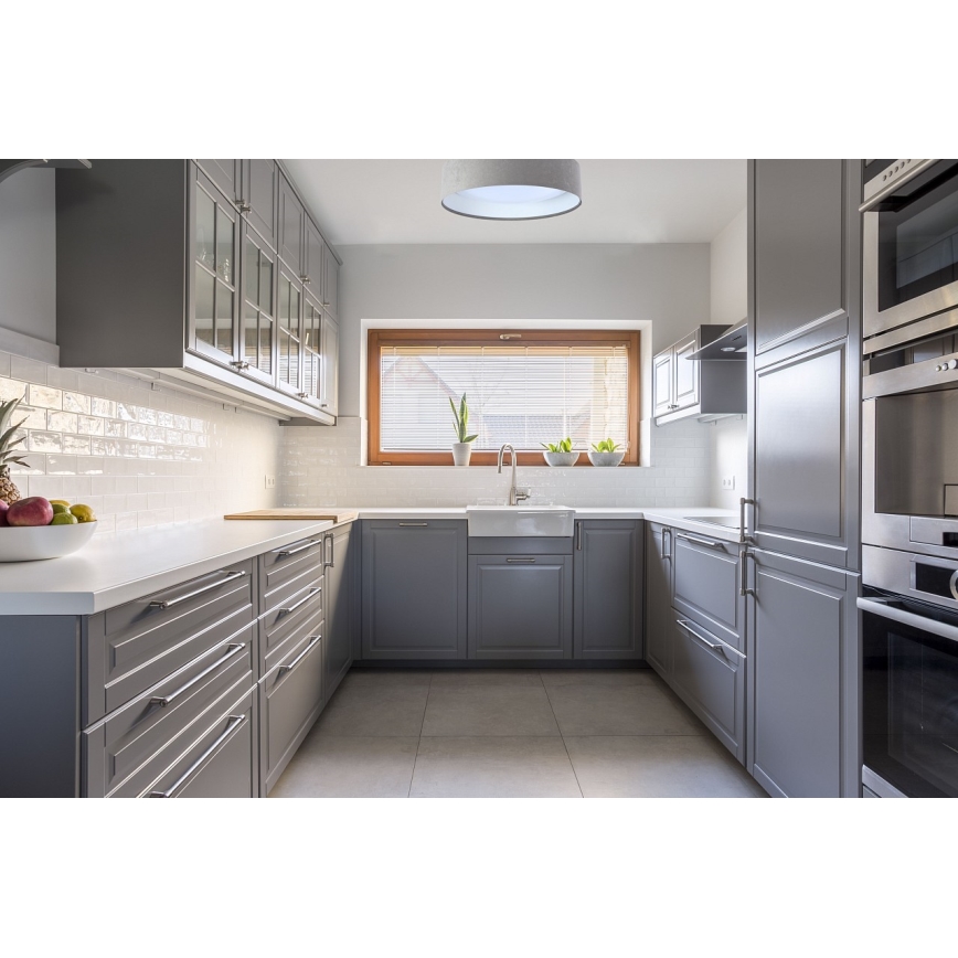 LED loftlampe GALAXY LED/24W/230V Ø 44 cm grå/hvid