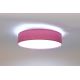LED loftlampe GALAXY LED/24W/230V lyserød/sølvfarvet