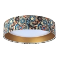LED Loftlampe GALAXY LED/24W/230V Ø 44 cm flerfarvet/guld
