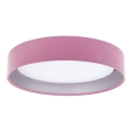LED Loftlampe GALAXY LED/24W/230V Ø 44 cm pink/sølv