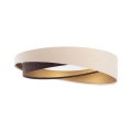 LED-loftlampe GALAXY MODERN LED, 24 W, 230 V, Ø 55 cm, beige/brun/guld