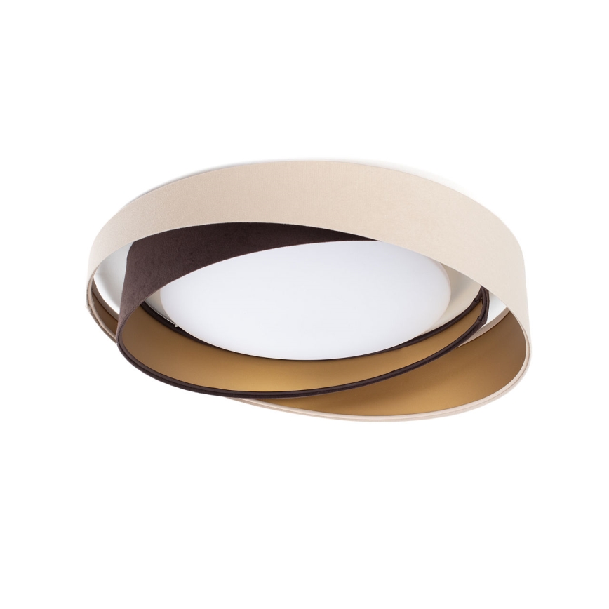LED-loftlampe GALAXY MODERN LED, 24 W, 230 V, Ø 55 cm, beige/brun/guld