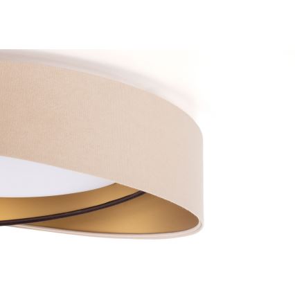 LED-loftlampe GALAXY MODERN LED, 24 W, 230 V, Ø 55 cm, beige/brun/guld