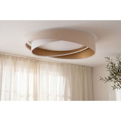 LED-loftlampe GALAXY MODERN LED/24W/230V Ø 55 cm beige/hvid/guld