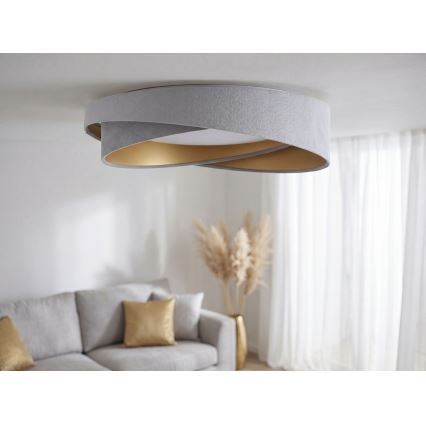 LED-loftlampe GALAXY MODERN LED/24W/230V Ø 55 cm grå/guld
