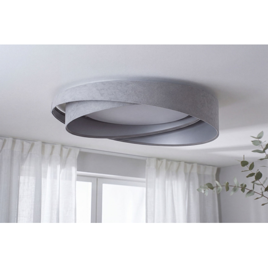 LED loftlampe GALAXY MODERN LED/24W/230V Ø 55 cm grå/sølv