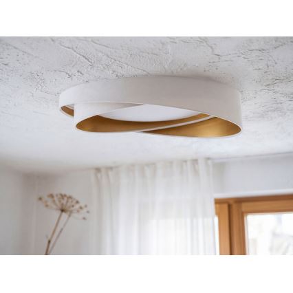 LED-loftlampe GALAXY MODERN LED/24W/230V Ø 55 cm hvid/guld