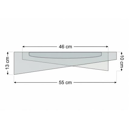LED-loftlampe GALAXY MODERN LED/24W/230V Ø 55 cm hvid/guld