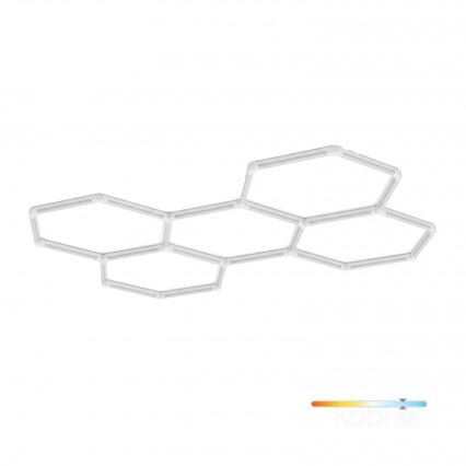 LED loftlampe HEXLINE LED/216W/230V 6500K 208x300 cm hvid