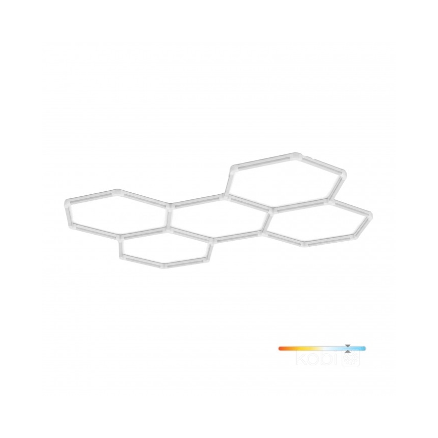 LED loftlampe HEXLINE LED/216W/230V 6500K 208x300 cm hvid