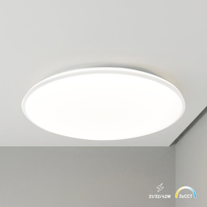 LED-loftlampe HUGO LED/21/32/42W/230V 3000/4000/6500K Ø 45 cm IP54 hvid