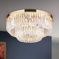 LED Loftlampe i krystal dæmpbar PRISM LED/80W/230V diameter 55 cm 24K guldfarvet