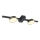 LED loftlampe JOY 2xGX53/6W/230V sort