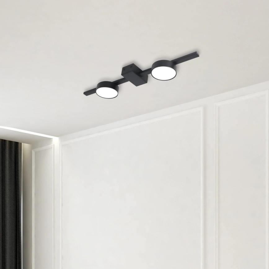 LED loftlampe JOY 2xGX53/6W/230V sort