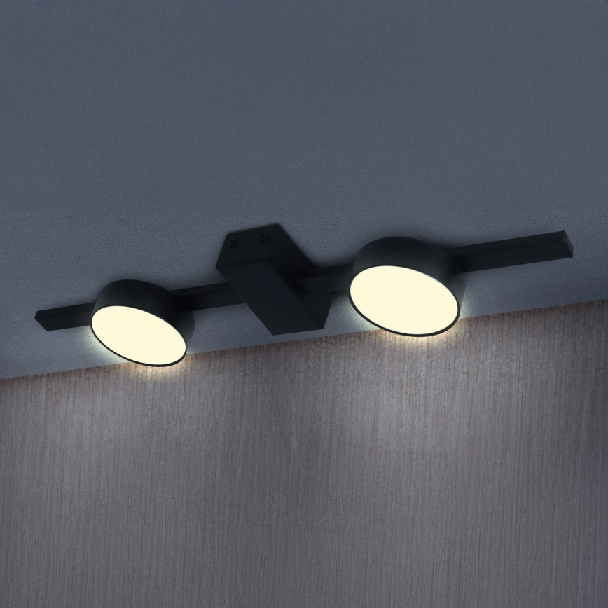 LED loftlampe JOY 2xGX53/6W/230V sort