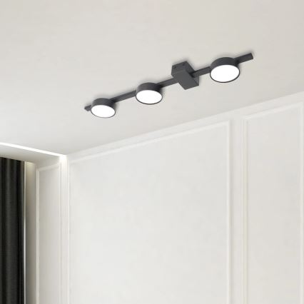 LED loftlampe JOY 3xGX53/6W/230V sort
