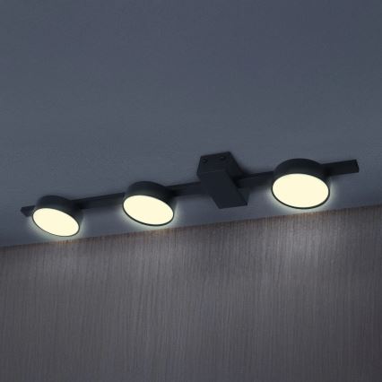 LED loftlampe JOY 3xGX53/6W/230V sort
