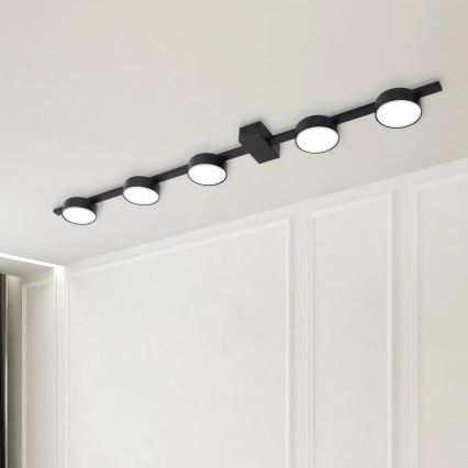 LED loftlampe JOY 5xGX53/6W/230V sort