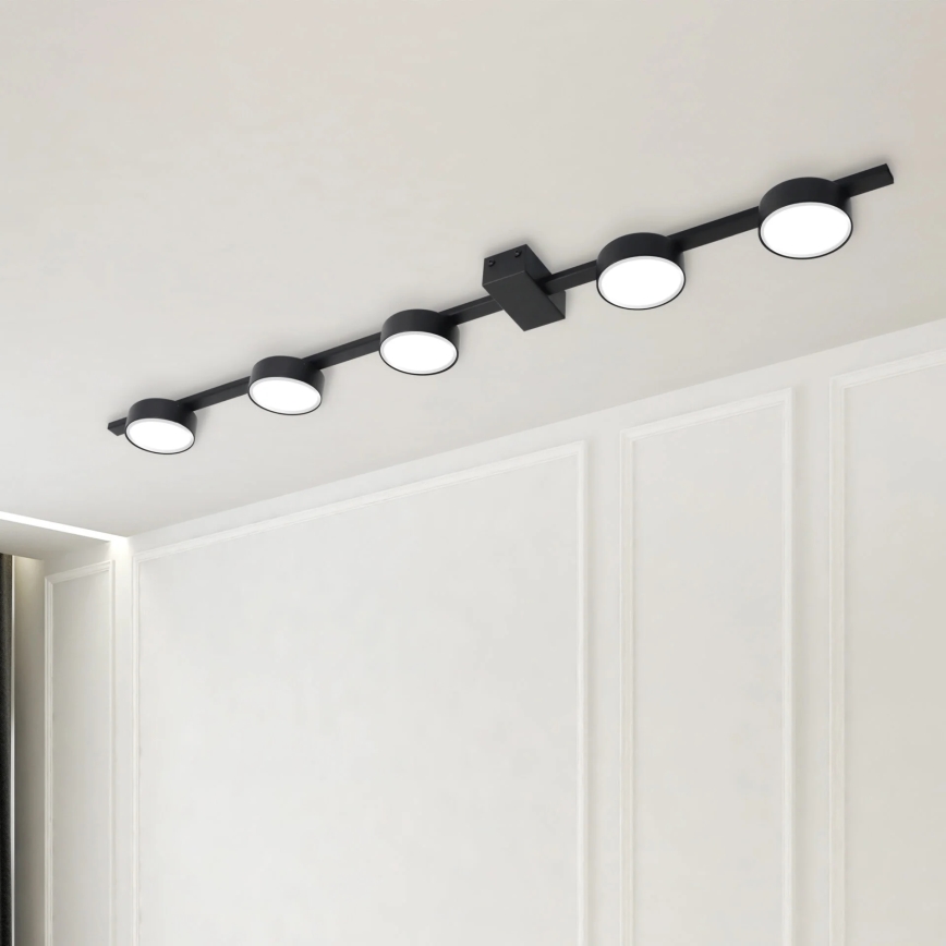 LED loftlampe JOY 5xGX53/6W/230V sort