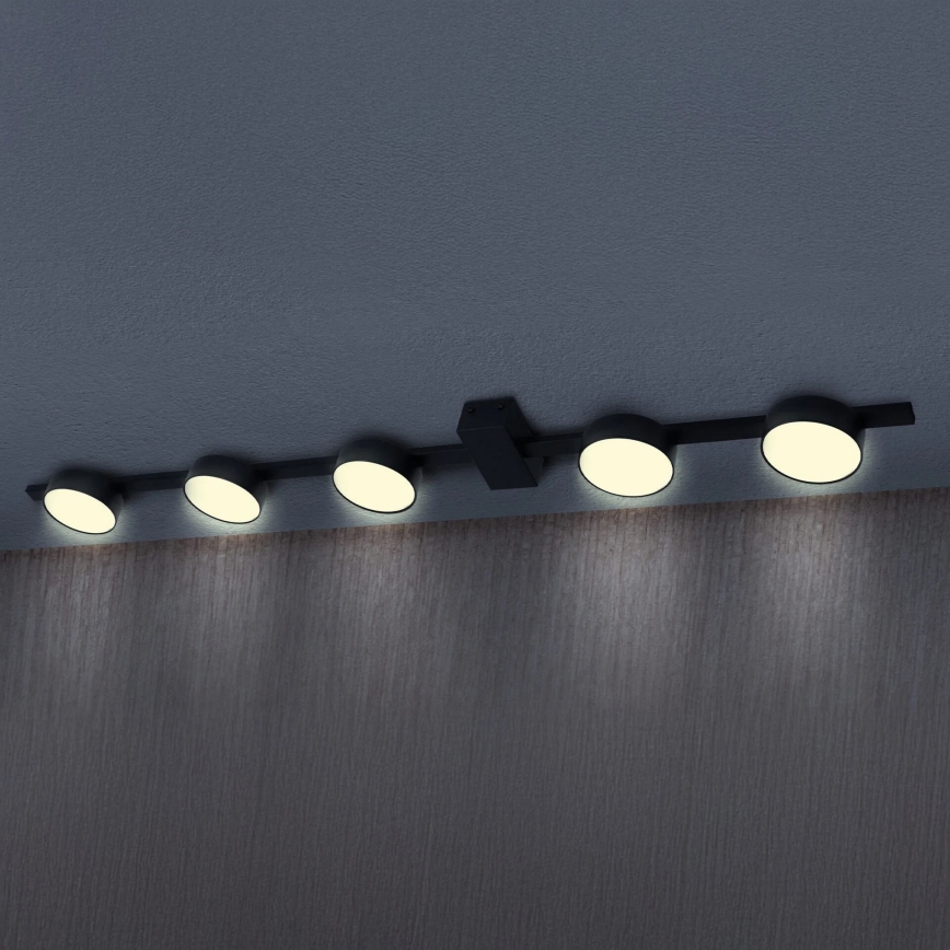 LED loftlampe JOY 5xGX53/6W/230V sort