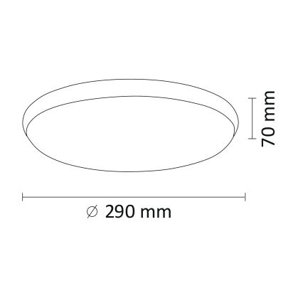 LED loftlampe KERN LED/15W/230V nikkel