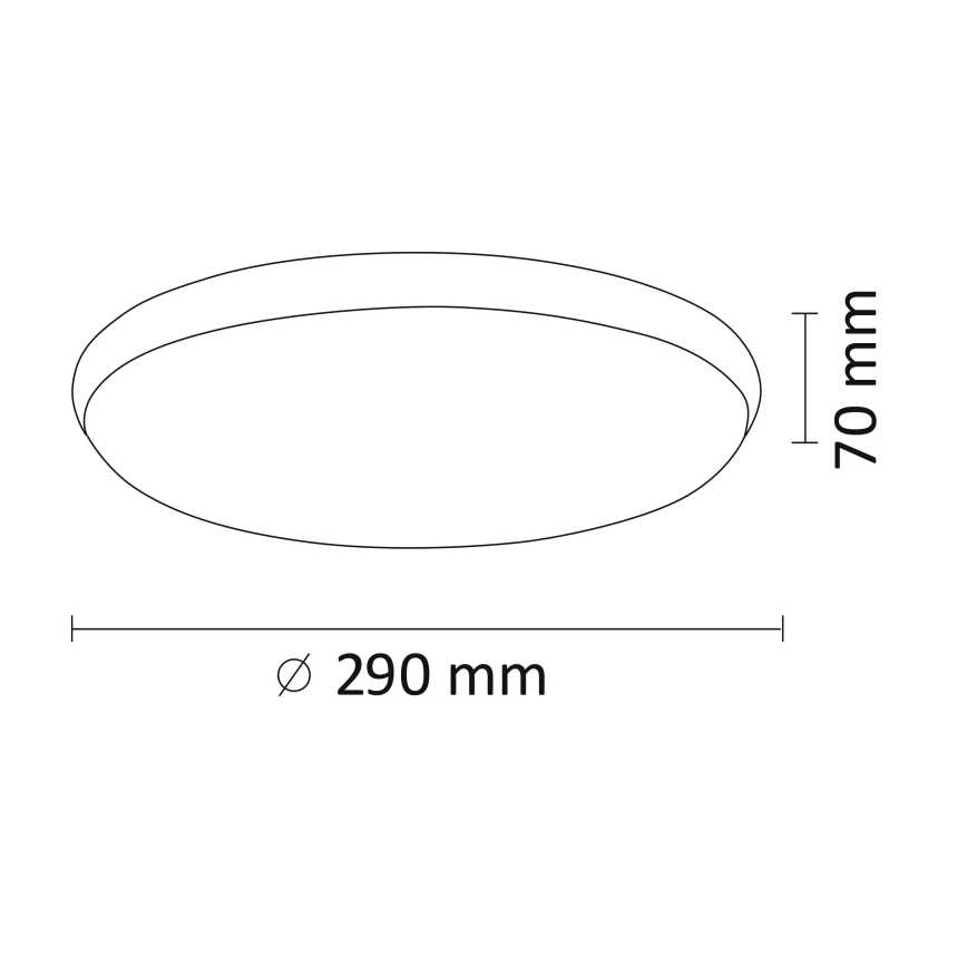 LED loftlampe KERN LED/15W/230V nikkel