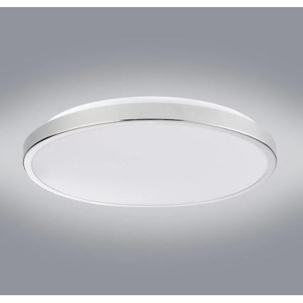 LED loftlampe KERN LED/24W/230V diameter 40 cm skinnende krom