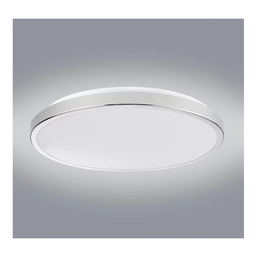 LED loftlampe KERN LED/24W/230V diameter 40 cm skinnende krom