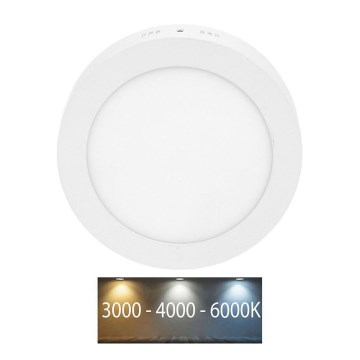 LED loftlampe LADA LED/18W/230V 3000/4000/6000K diameter 22 cm hvid