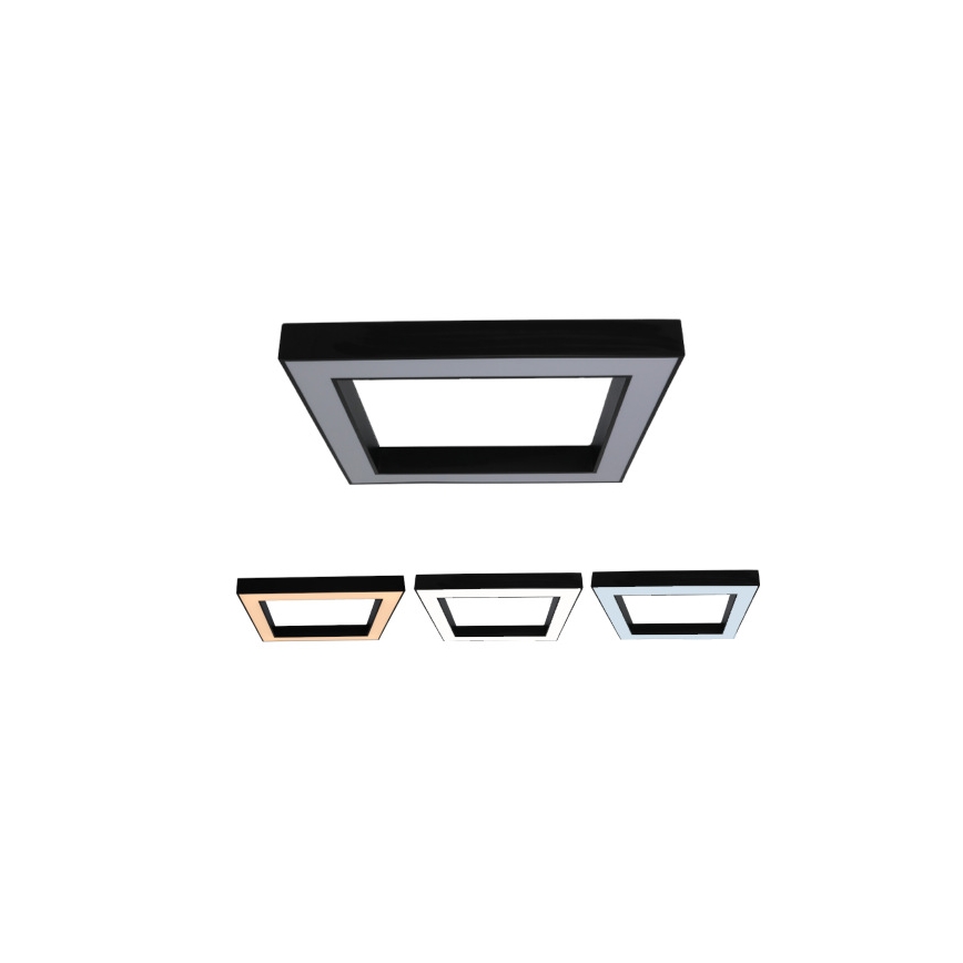 LED loftlampe LED/100W/230V 3000/4000/6500K 80x80 cm sort