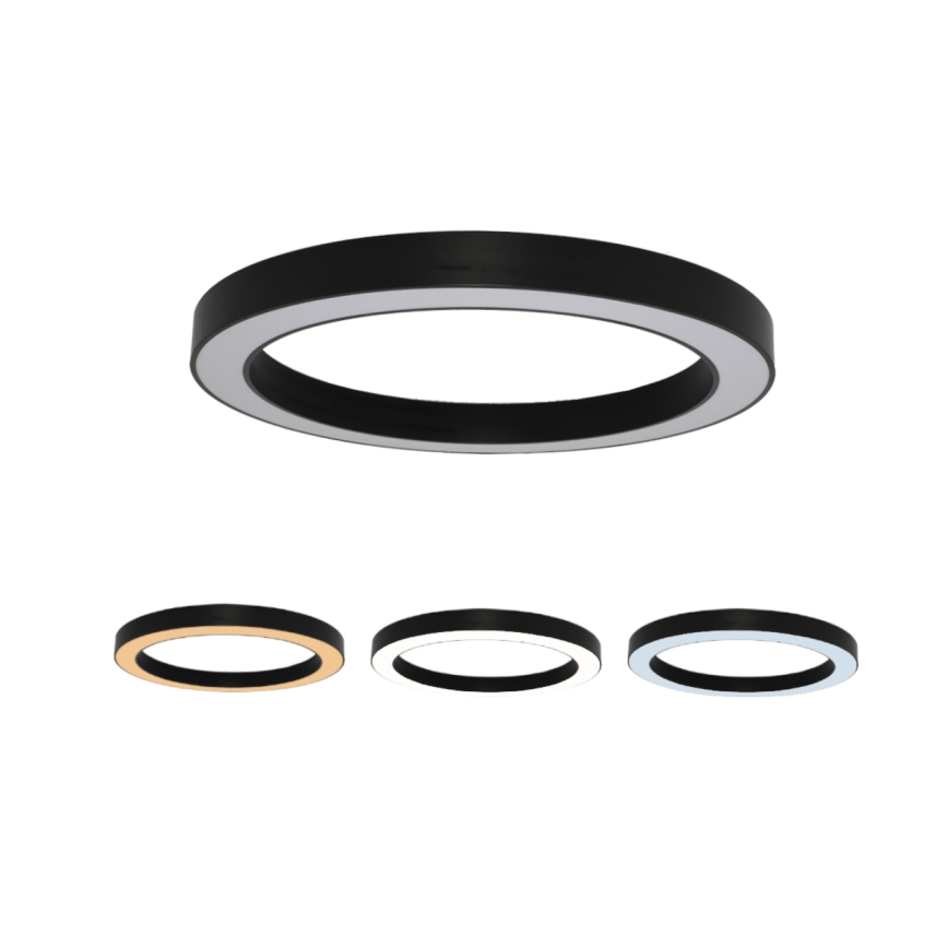 LED loftlampe LED/100W/230V 3000/4000/6500K Ø 100 cm sort