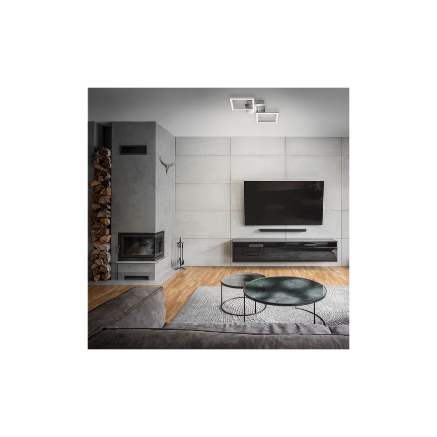 LED loftlampe LED/10W/230V 3000K mat krom