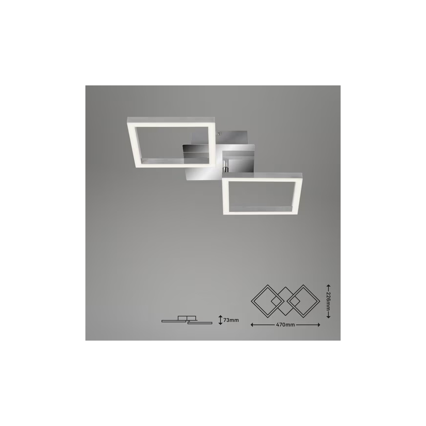 LED loftlampe LED/10W/230V 3000K mat krom