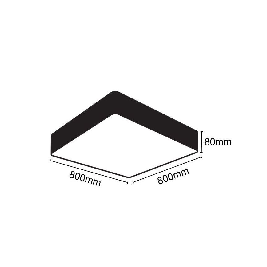 LED loftlampe LED/110W/230V 4000K 80x80 cm