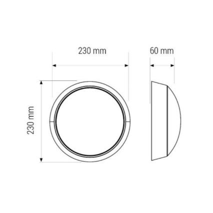 LED loftlampe LED/11W/230V IP40