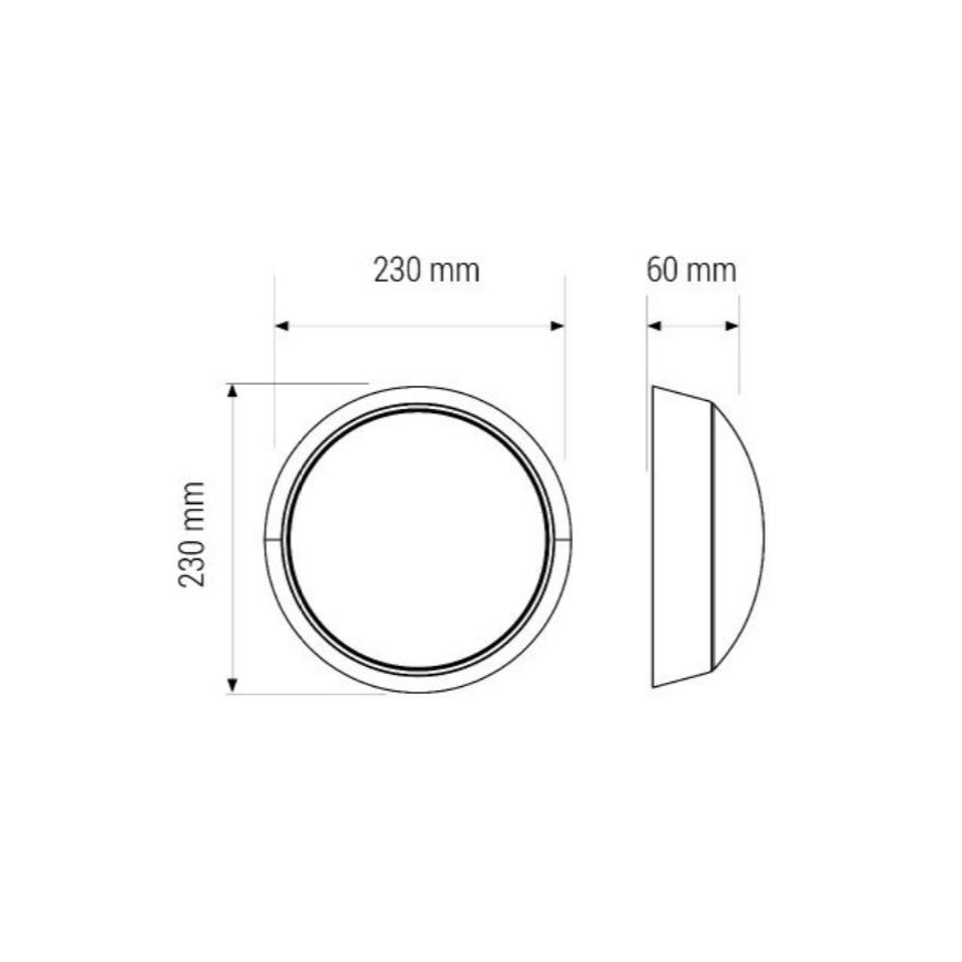LED loftlampe LED/11W/230V IP40
