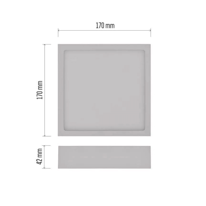 LED loftlampe NEXXO LED/12,5W/230V 3000/3500/4000K 17x17 cm hvid
