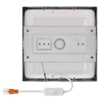 LED loftlampe NEXXO LED/12,5W/230V 3000/3500/4000K 17x17 cm skinnende krom