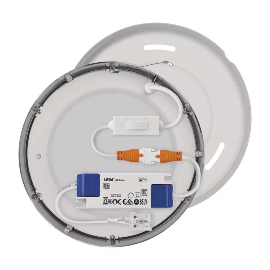 LED loftlampe NEXXO LED/12,5W/230V 3000/3500/4000K diameter 17 cm mat krom
