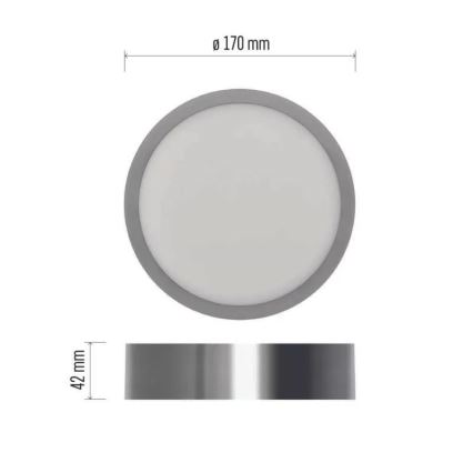 LED loftlampe NEXXO LED/12,5W/230V 3000/3500/4000K diameter 17 cm mat krom