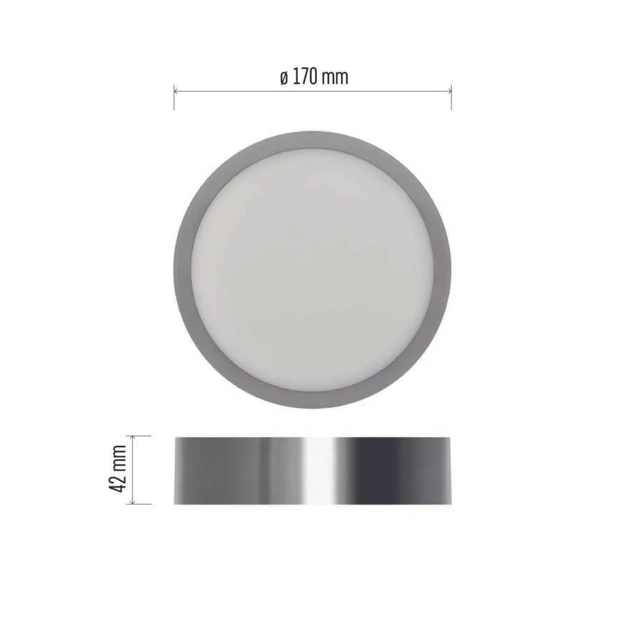 LED loftlampe NEXXO LED/12,5W/230V 3000/3500/4000K diameter 17 cm mat krom
