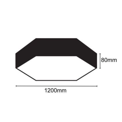 LED loftlampe LED/120W/230V 4000K diameter 120 cm