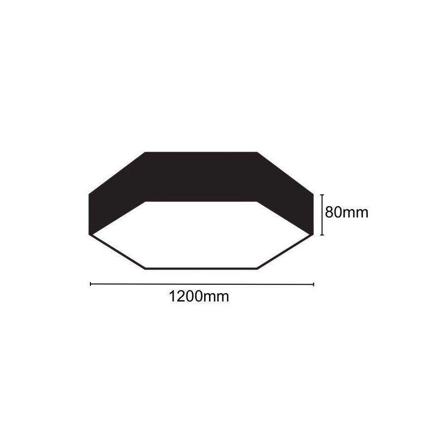 LED loftlampe LED/120W/230V 4000K diameter 120 cm