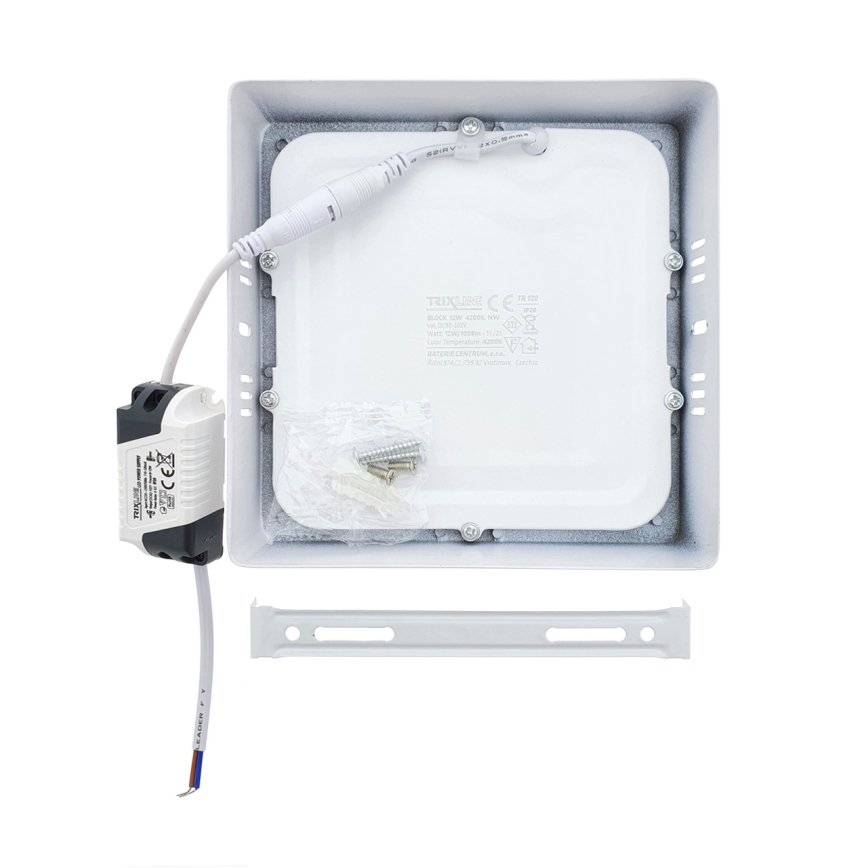 LED loftlampe LED/12W/230V 2700K 16,3x16,3 cm hvid