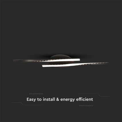 LED loftlampe LED/12W/230V 3000K 94,5 cm sort