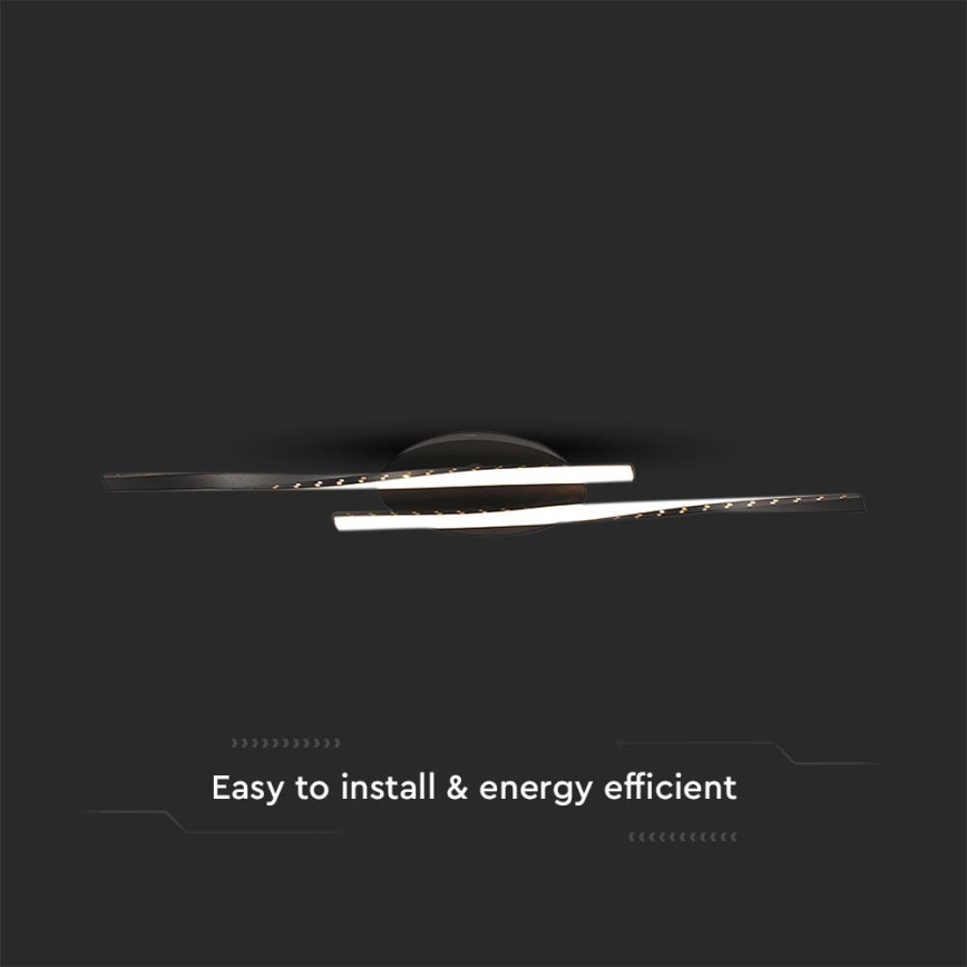 LED loftlampe LED/12W/230V 3000K 94,5 cm sort