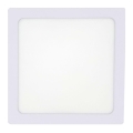 LED loftlampe LED/12W/230V 4200K 16,3x16,3 cm hvid
