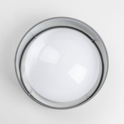 LED loftlampe LED/12W/230V Ø 32 cm grå/sølv